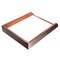 Dacasso Chocolate Brown Leather Letter Tray AG-3401 - alternate 2